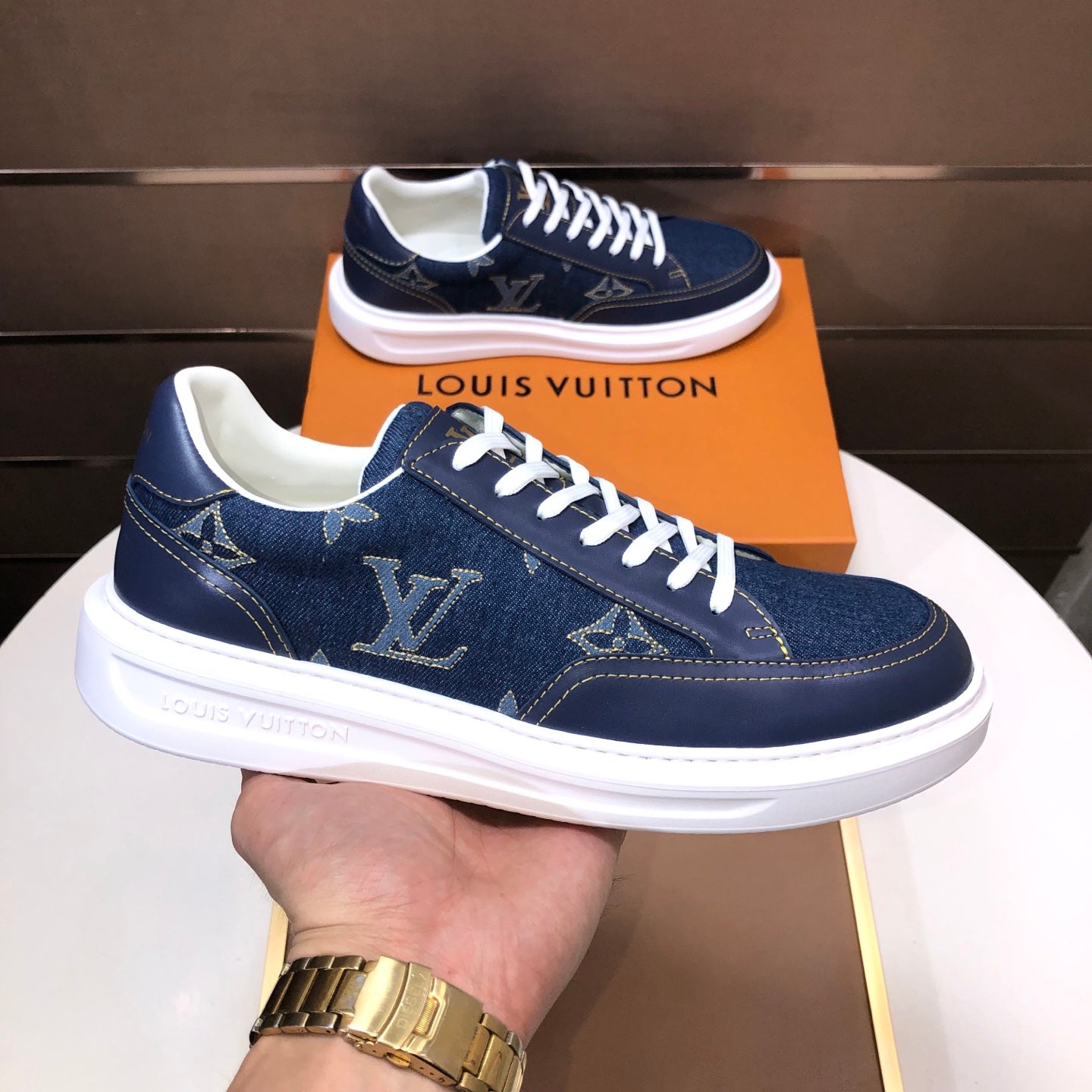 L fashion printed sneakers 0725102201