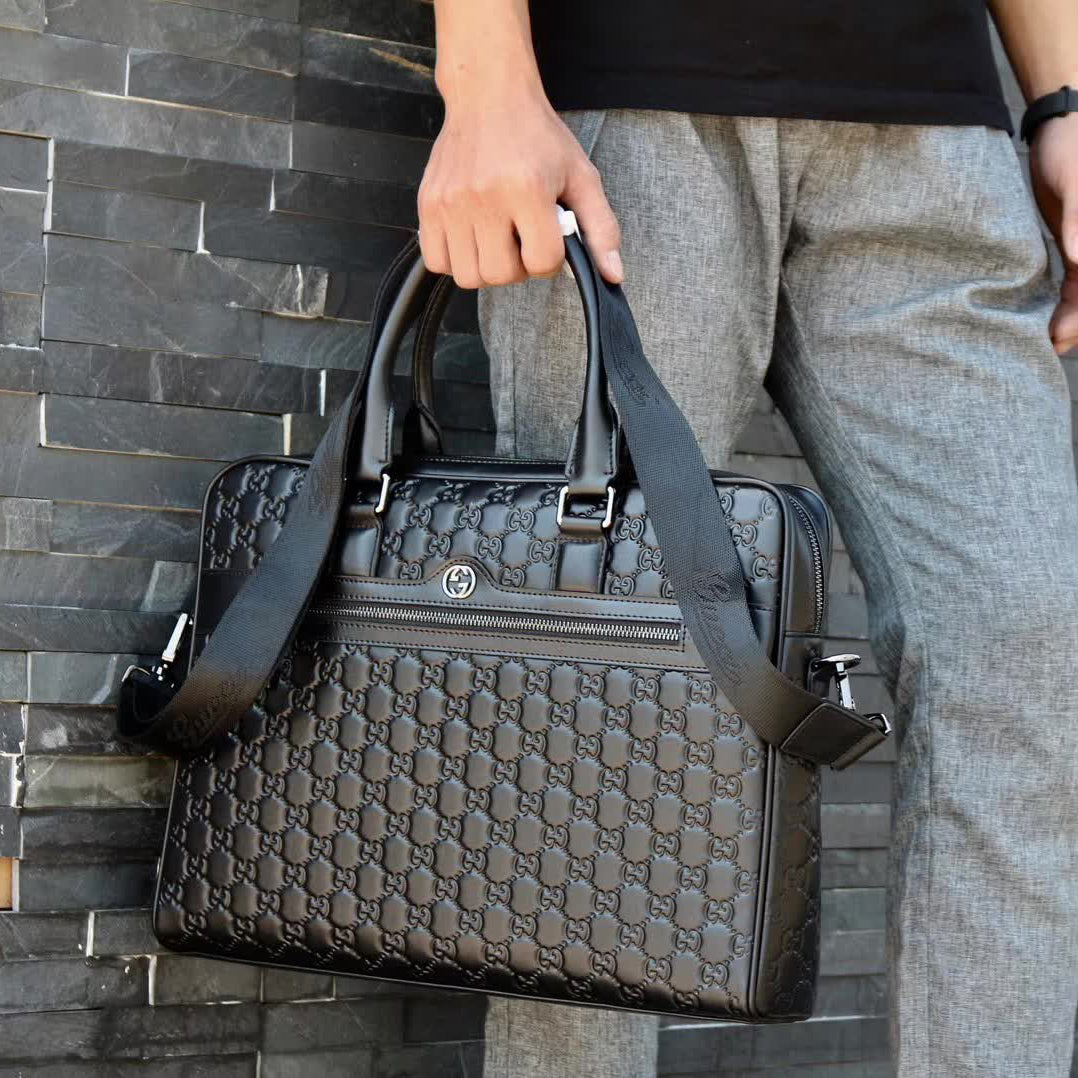 BLACK LEATHER NEW CLASSIC STYLE GLOGO LUXURY BAGS PD05202372406