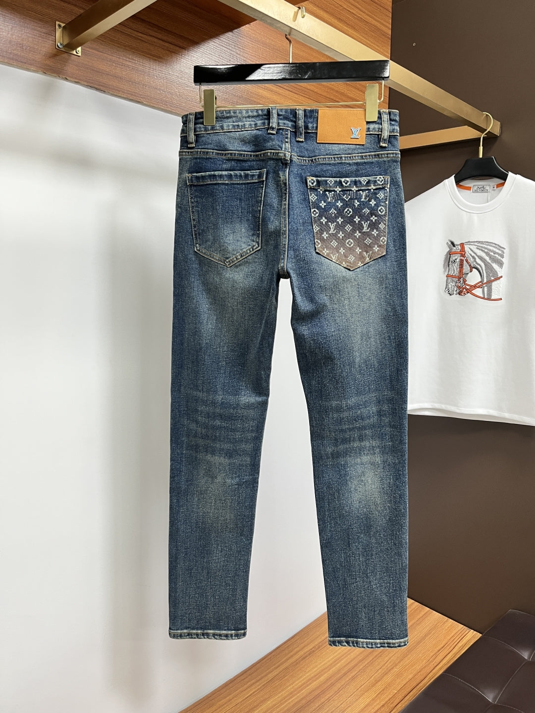 L men's business casual jeans 0726032301