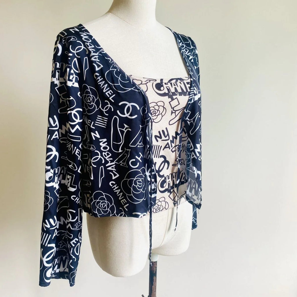 Fashion Versatile Cardigan Print Jacket 1024030612