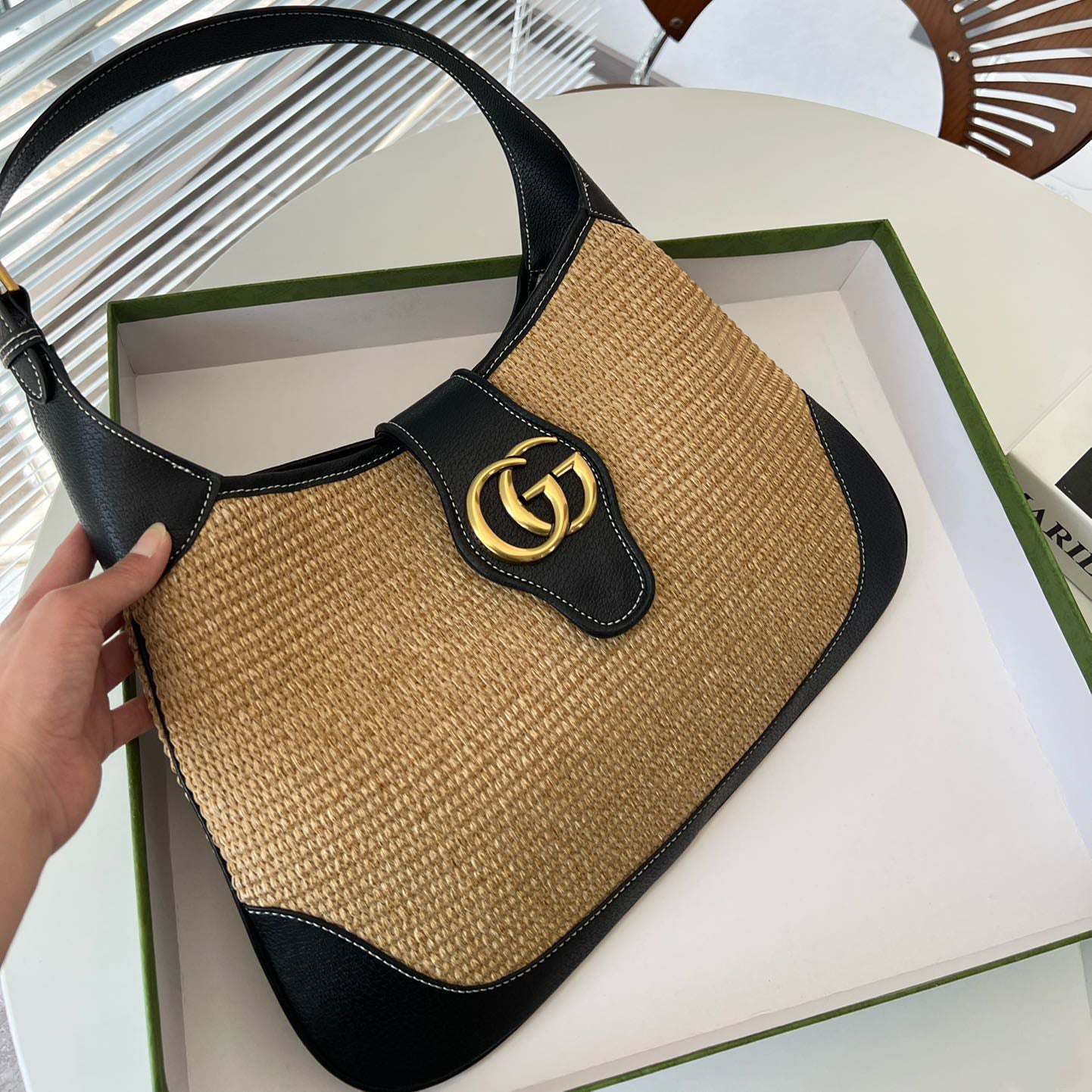 G fashion armpit woven bag 0724041132