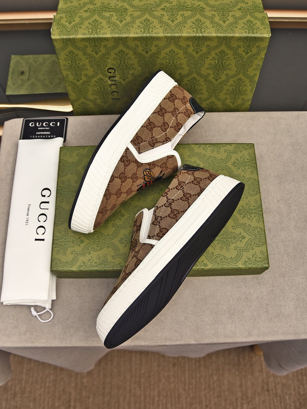 fashion breathable printed slip-on shoes 0725040703