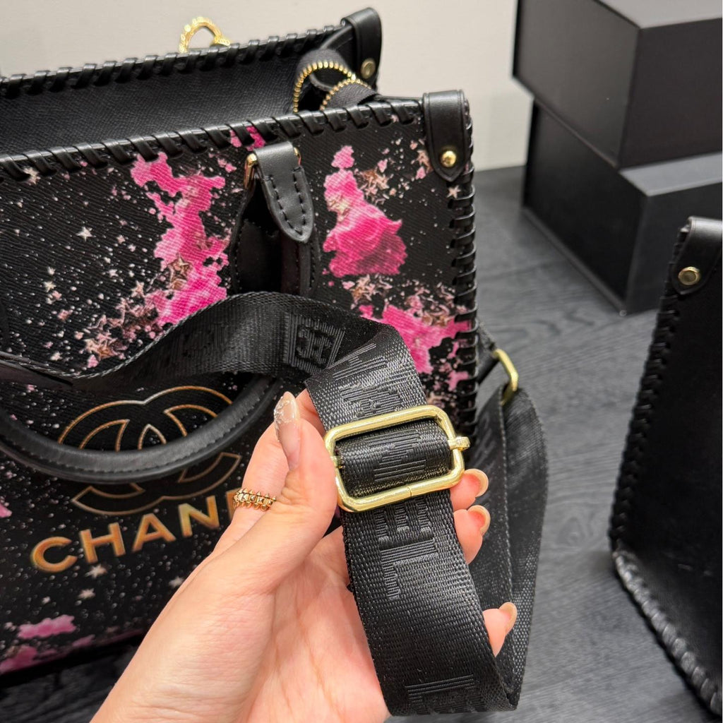 26SS New Women's Floral Graffiti Bag 0726031008