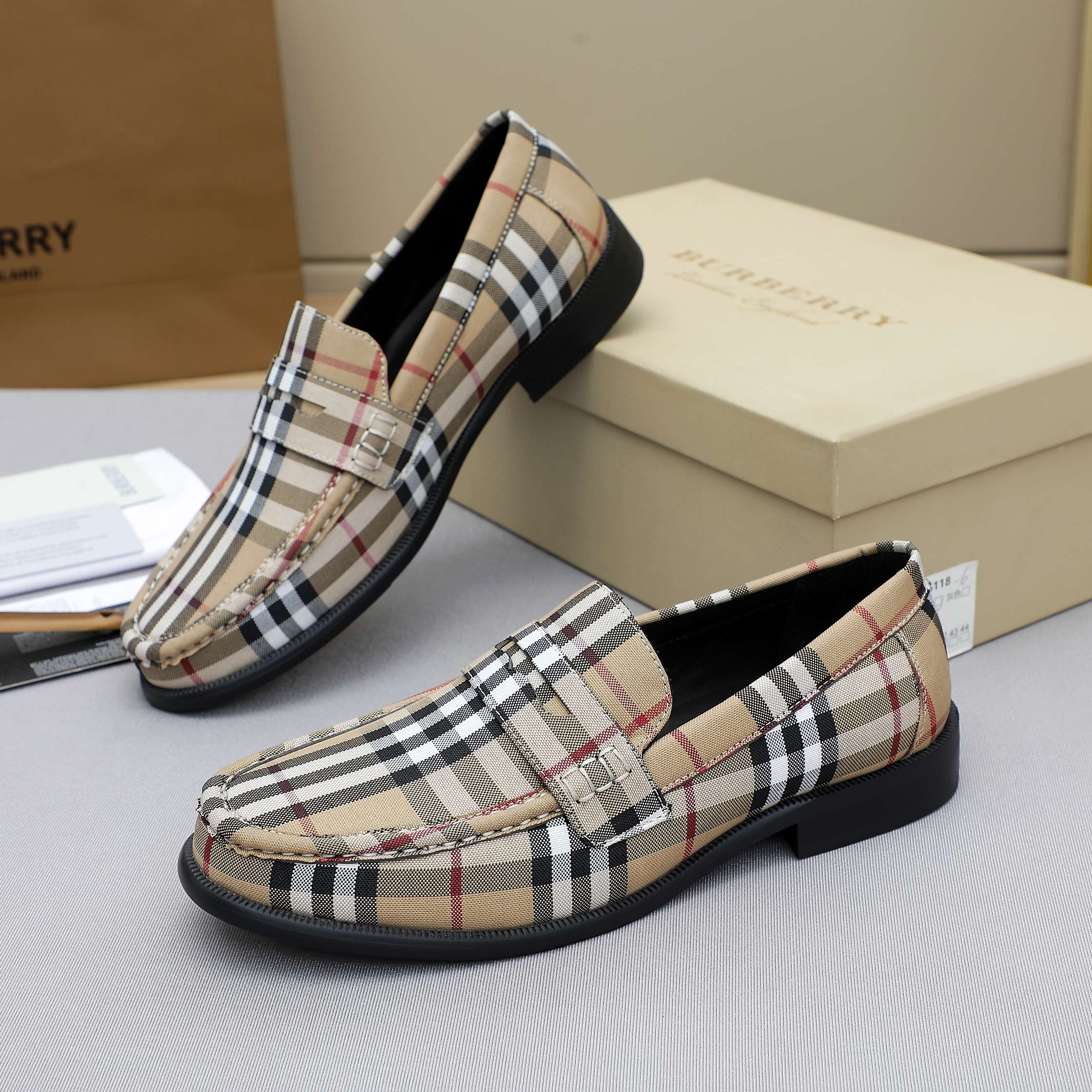 Men's Spring/Summer Striped Slip-on Shoes 0726050706