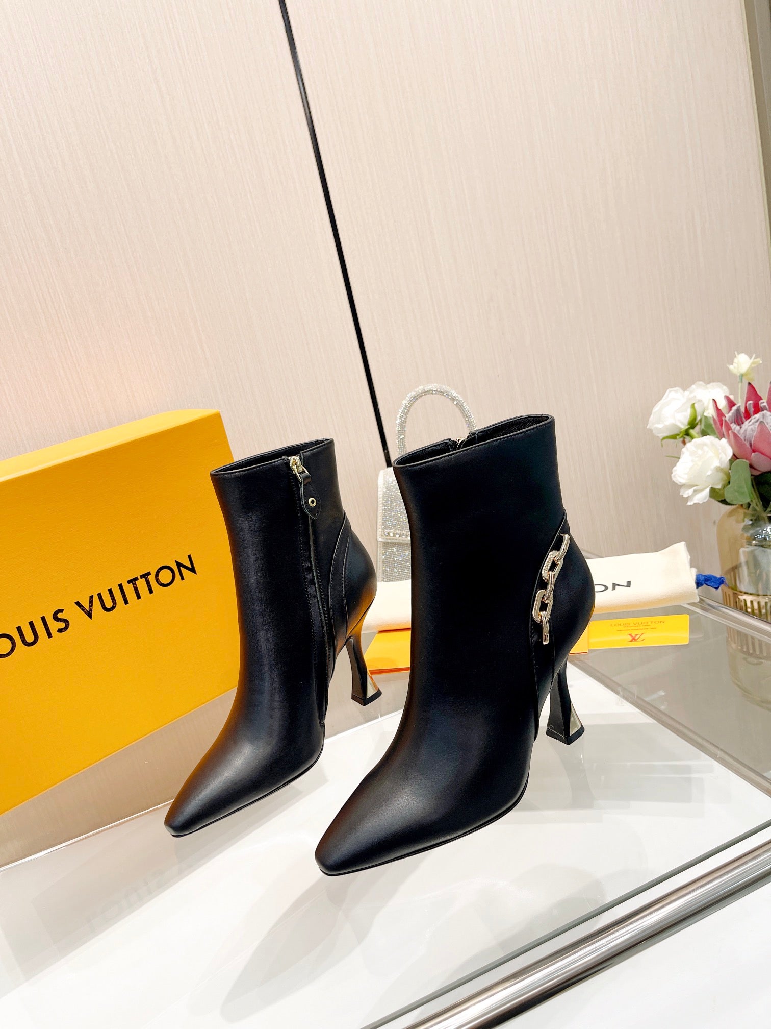L new fashion printed zipper boots 0724102306