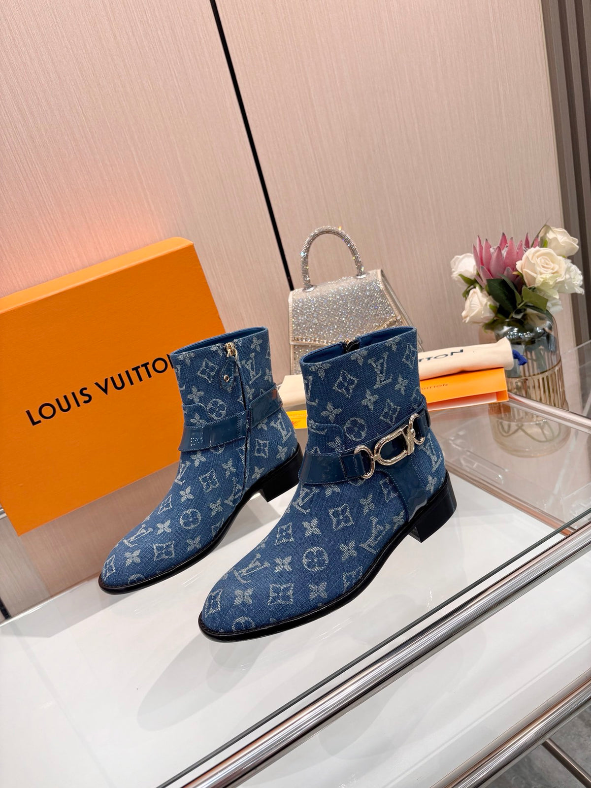 New fashionable printed women's boots 0726102802