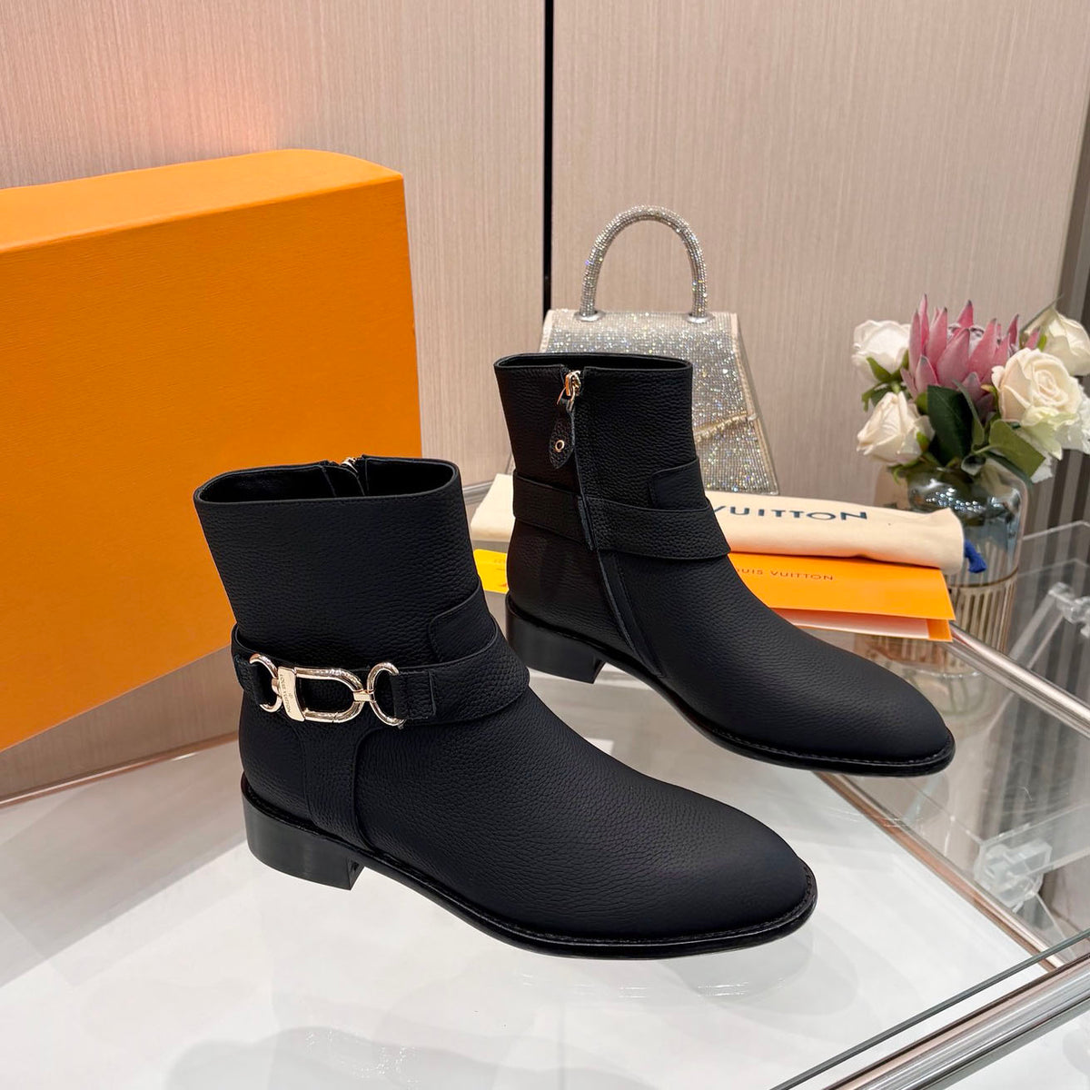 New fashionable printed women's boots 0726102802