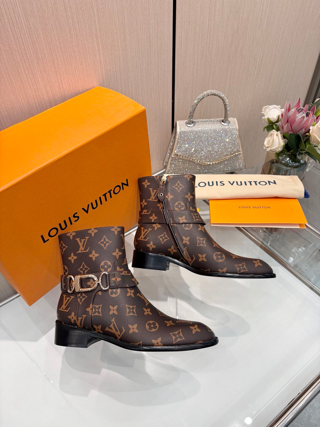 New fashionable printed women's boots 0726102802