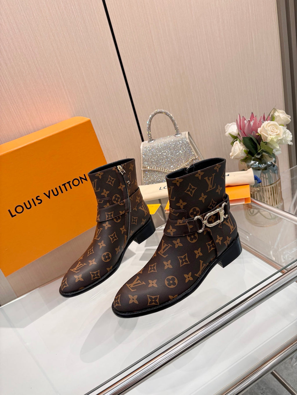 New fashionable printed women's boots 0726102802