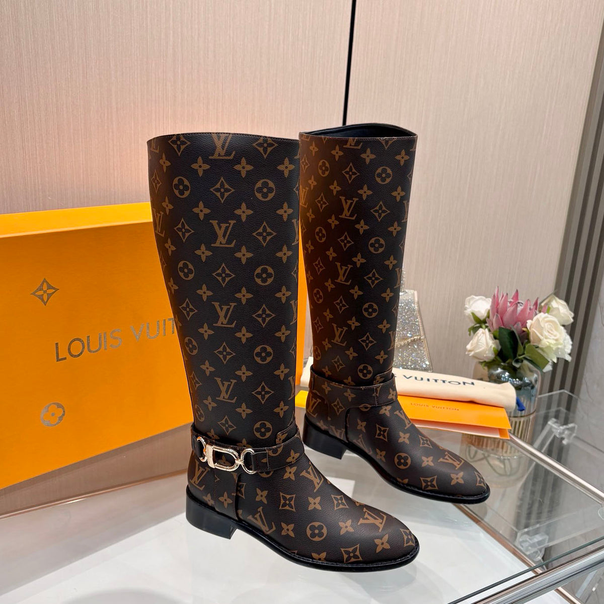 New fashionable printed women's boots 0726102801