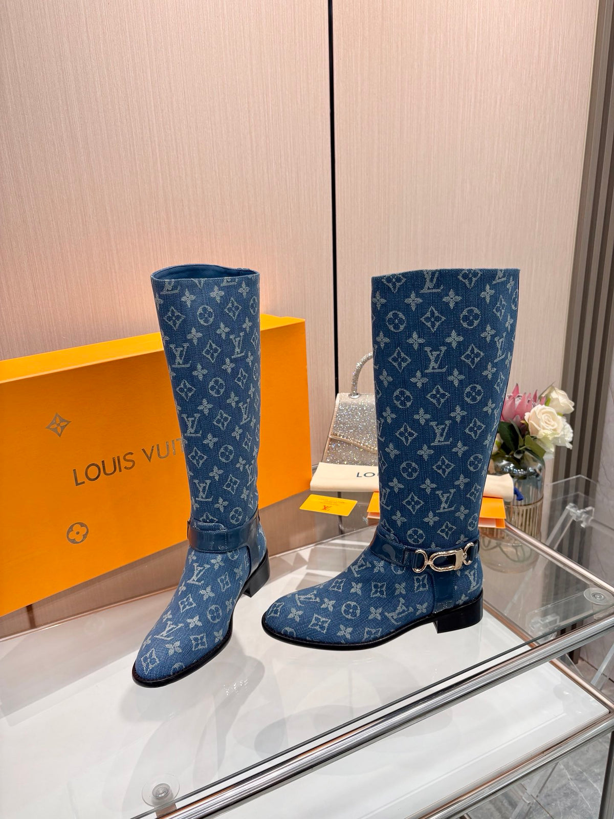 New fashionable printed women's boots 0726102801