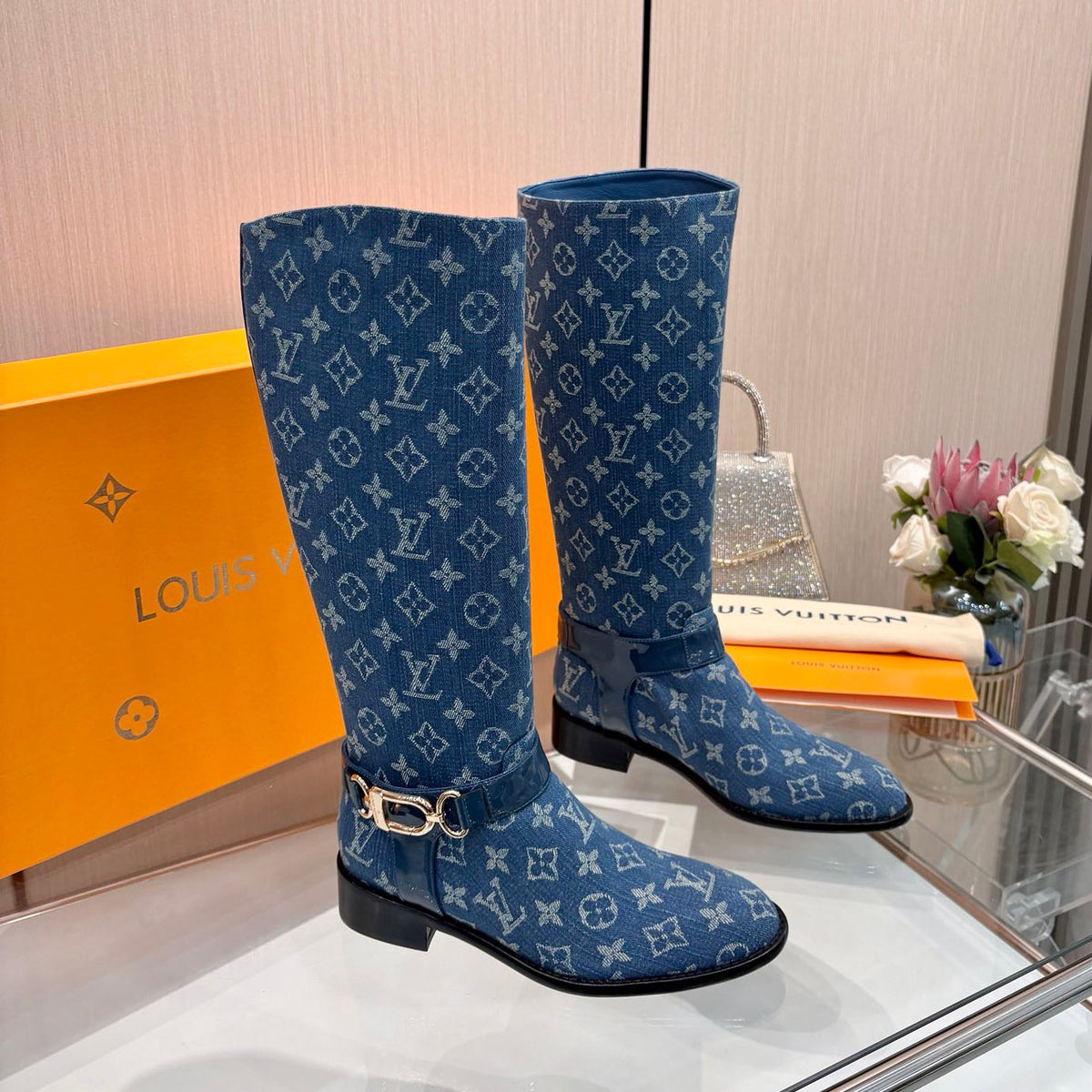 New fashionable printed women's boots 0726102801