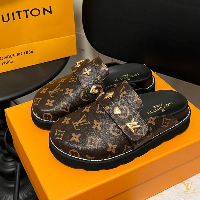 New Fashion Unisex Metal Decorated Mule Slippers PF1326101929