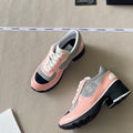 New Fashion Women's Block Heel Color Block Sneakers PF1326101220