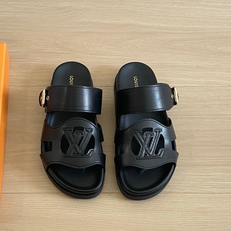New Fashion Women Double Strap Slide Sandals PF1326092102