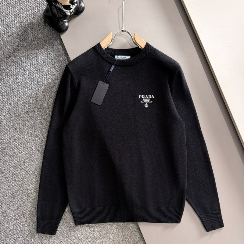 New Fashion Men's Badge Crew Neck Sweater MJ1326102212