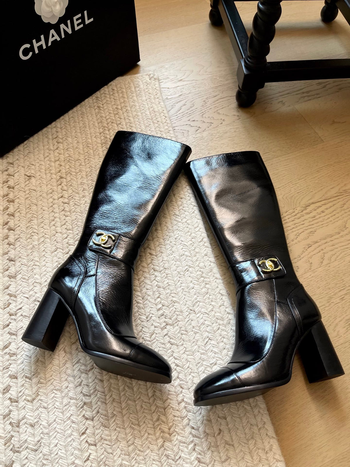 New CC stylish high-heeled boots 0726091701