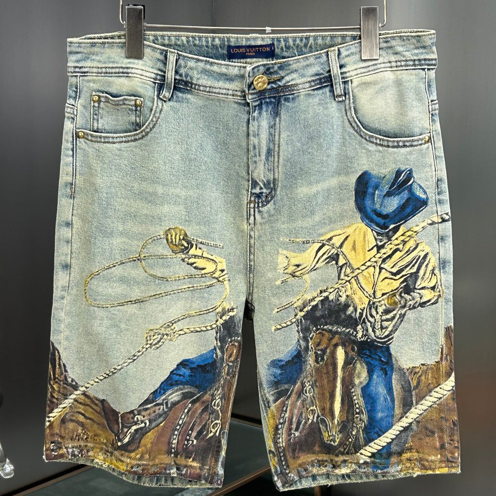 New Men's Denim Shorts 1026062504