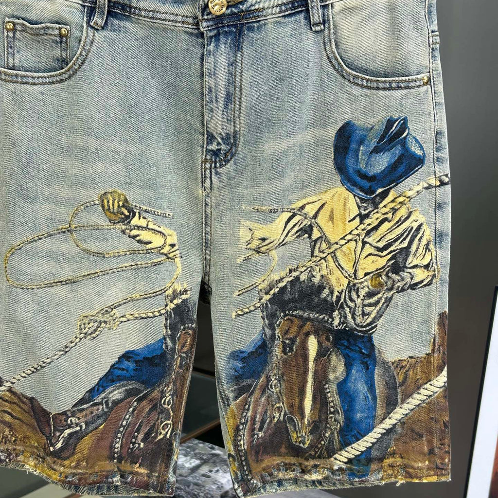 New Men's Denim Shorts 1026062504