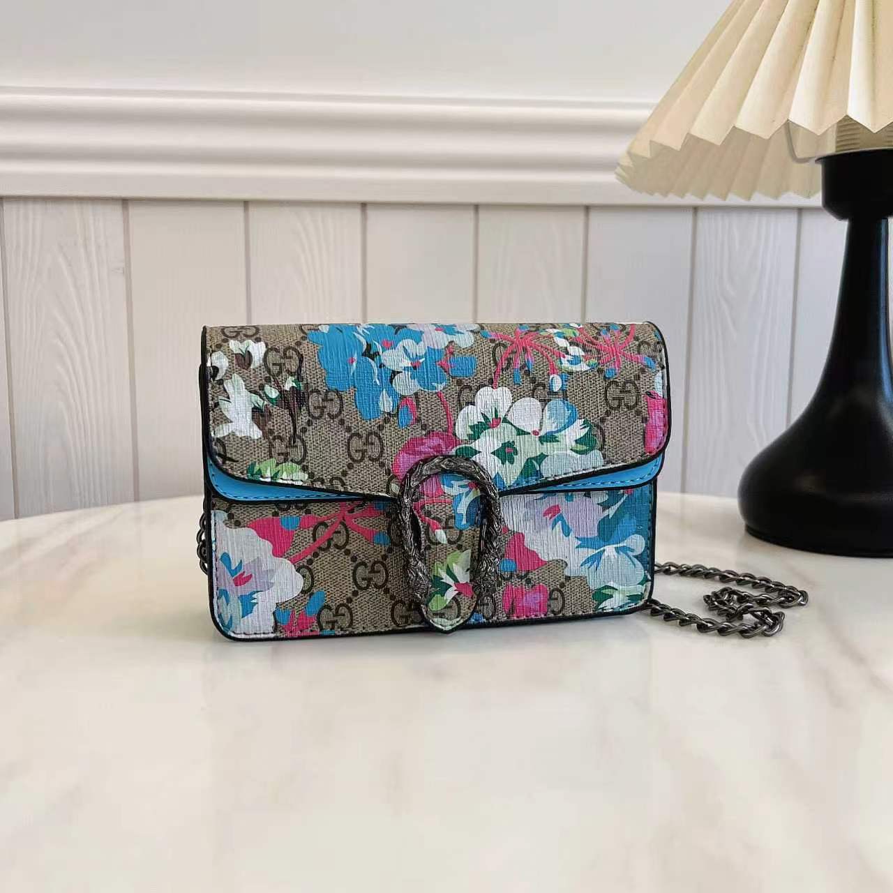 New Floral Snake-Head Clasp Shoulder Bag SCB1026071708