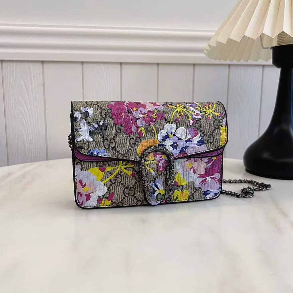 New Floral Snake-Head Clasp Shoulder Bag SCB1026071708