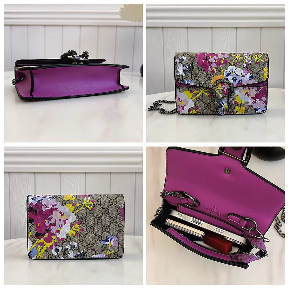 New Floral Snake-Head Clasp Shoulder Bag SCB1026071708