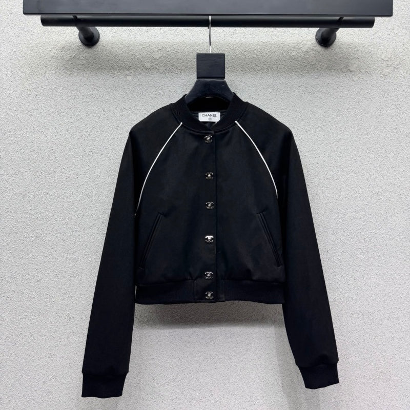 New Fashion Women's Cropped Baseball Jacket TZ1326091105