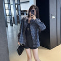 New Fashion Unisex FF Monogram Denim Long Sleeve Shirt TZ1326091103