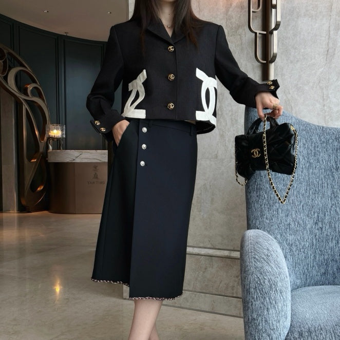 CC New Fashion Women Tweed Cropped Jacket TZ1326091111