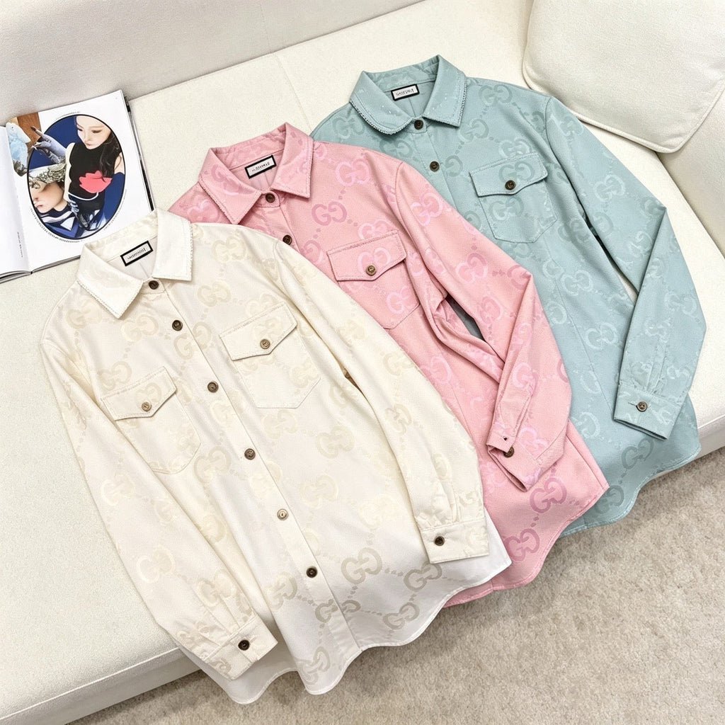 New Fashion Women Long GG Sleeve Shirt TZ1326091112