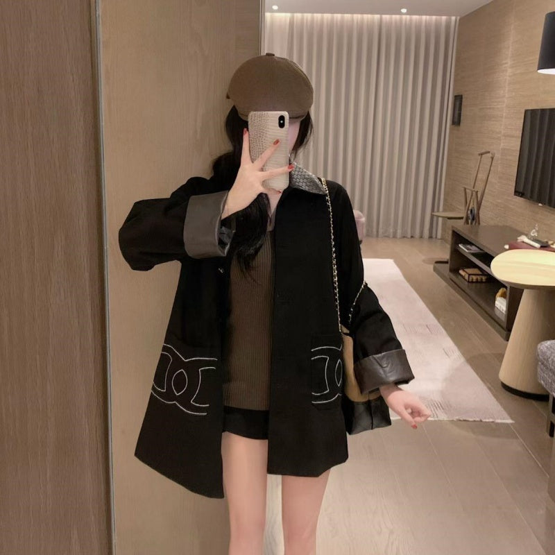 New Fashion Women CC Mid-Length Coat TZ1326091114