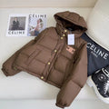 New Women Detachable Sleeve Puffer Cotton Jacket TZ1326091115