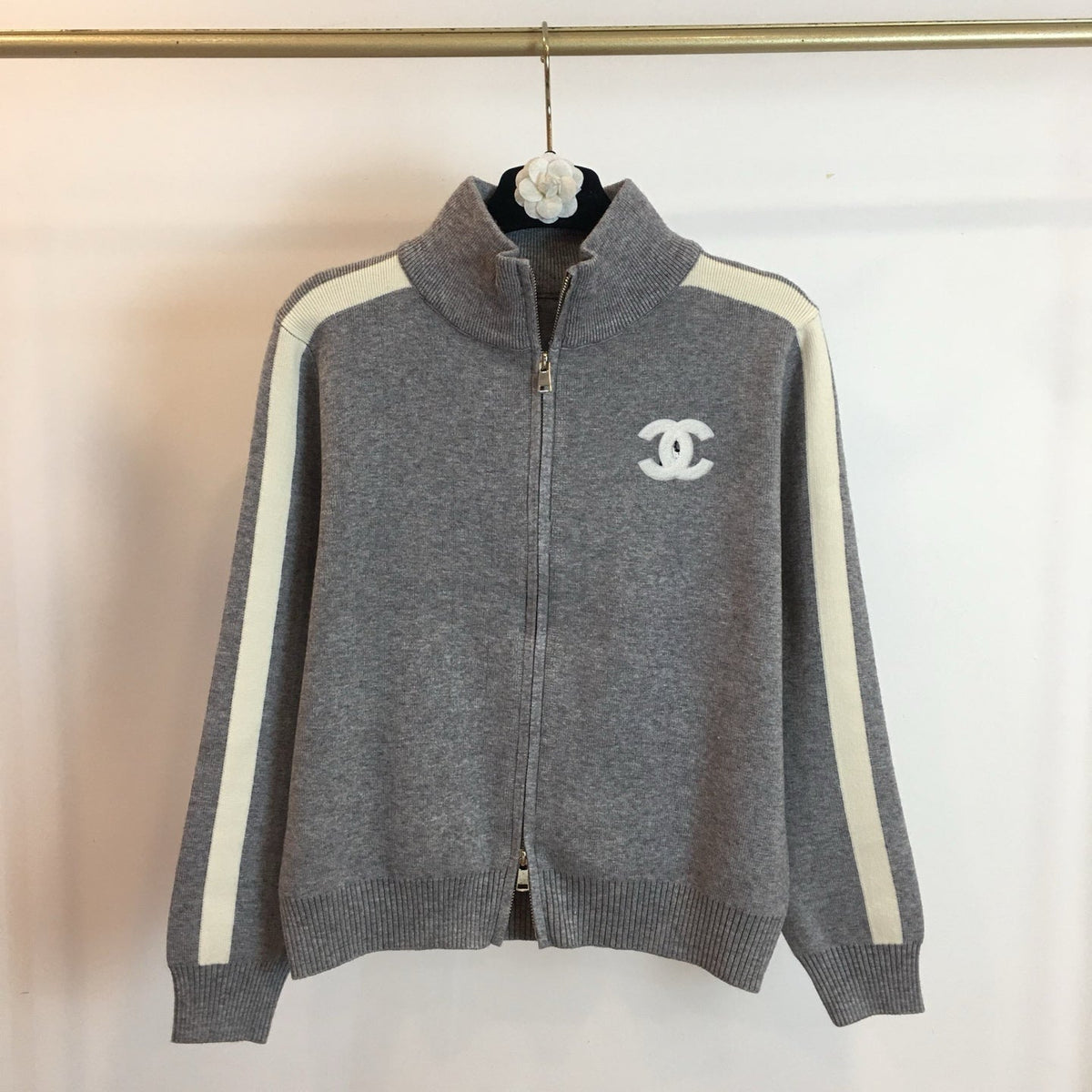 New Fashion Women CC Zip Knit Cardigan XC1326091122