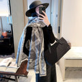 New Fashion Women Diamond Jacquard Scarf ZJN1326091405