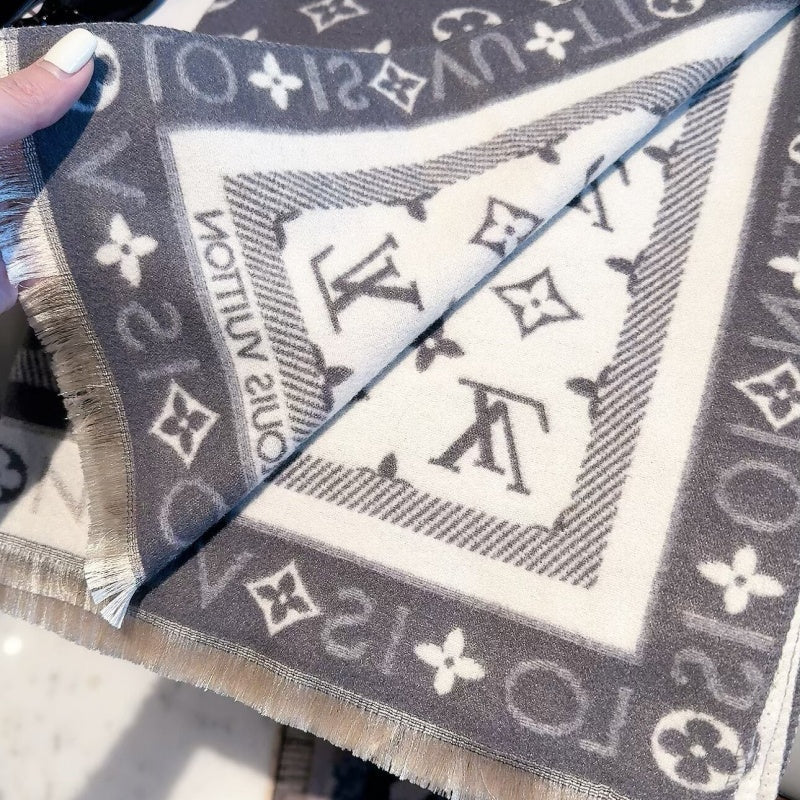New Fashion Women Classic Monogram Jacquard Scarf ZJN1326091406
