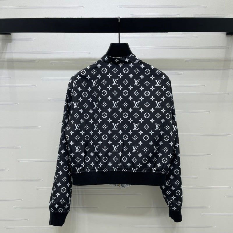 New Fashion Women Reversible Monogram Baseball Jacket DM1326091416