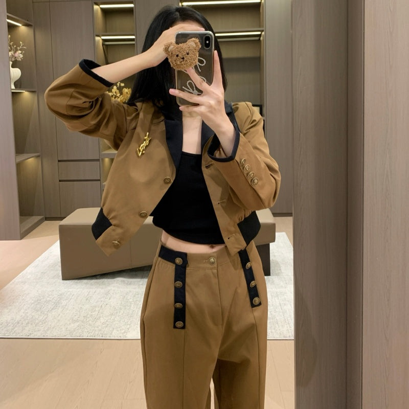 New Fashion Women‘s Cropped Blazer Set TZ1326091515