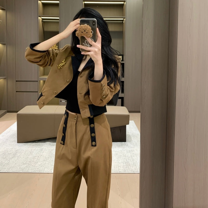 New Fashion Women‘s Cropped Blazer Set TZ1326091515
