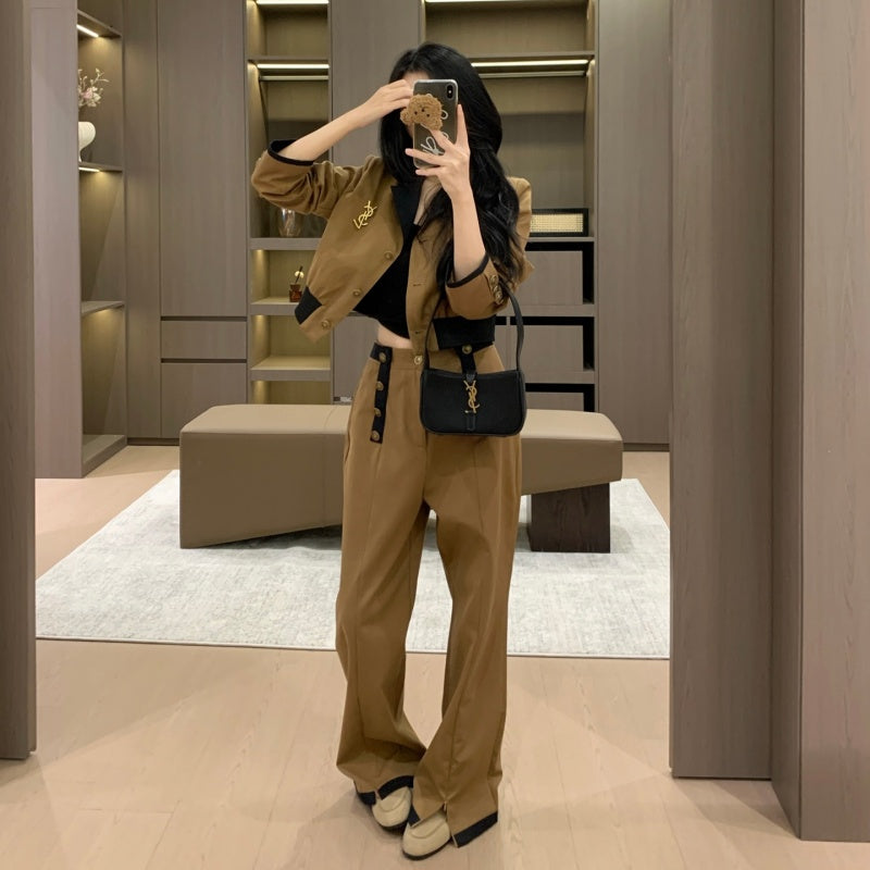 New Fashion Women‘s Cropped Blazer Set TZ1326091515