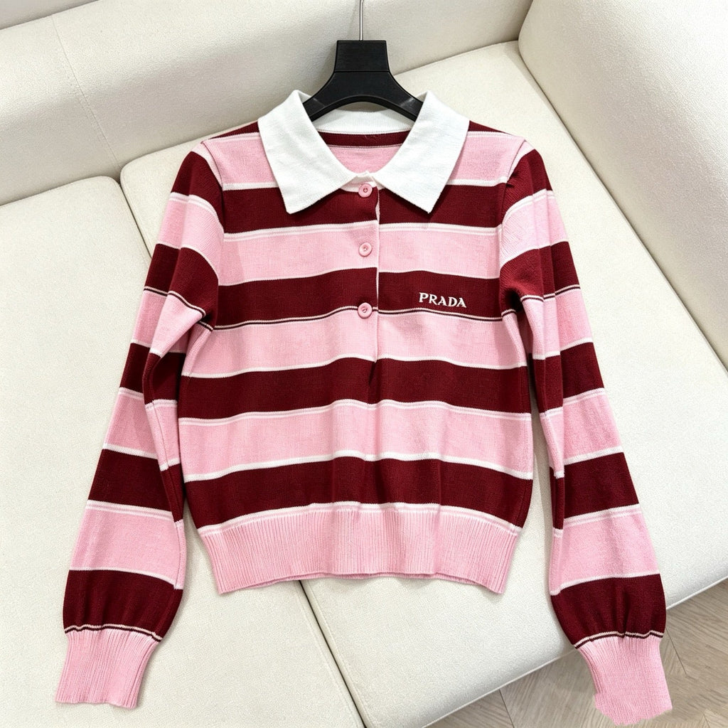 PRA 26ss Women's Polo knit sweater TZ1326091517