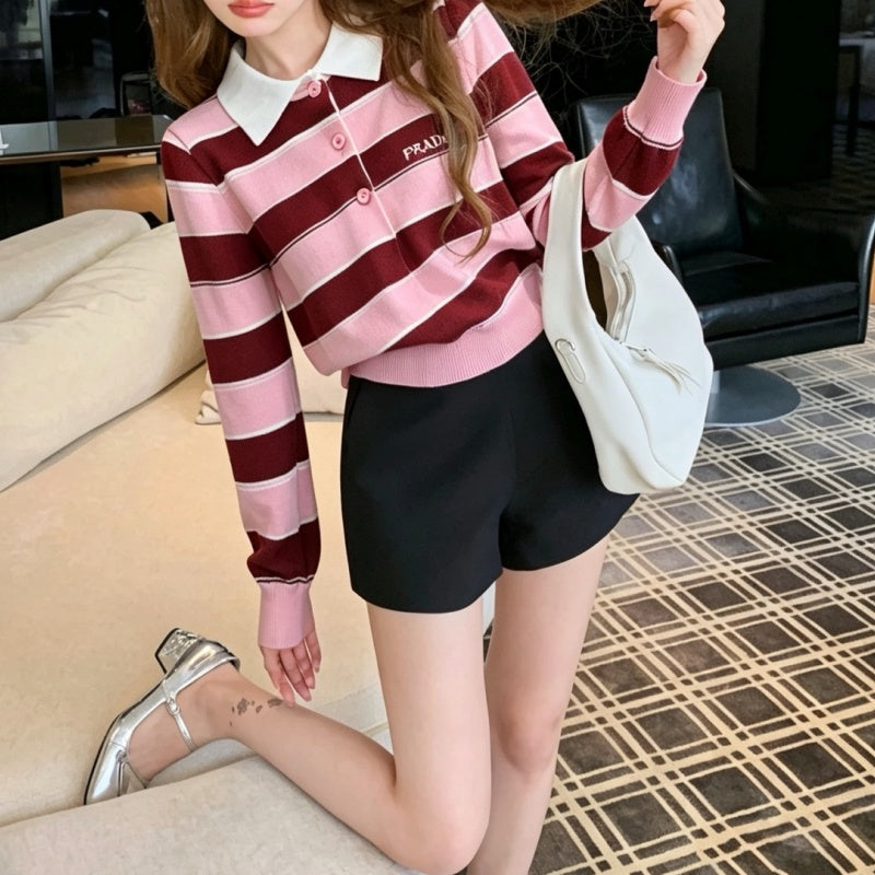 PRA 26ss Women's Polo knit sweater TZ1326091517