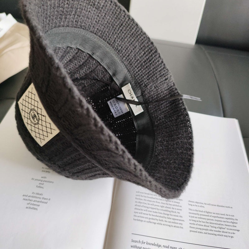 CHA 26ss New Fashion Women Knit Bucket Hat ZJN1326091528