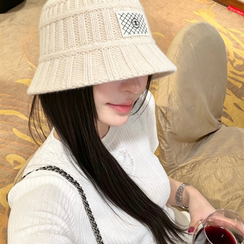 CHA 26ss New Fashion Women Knit Bucket Hat ZJN1326091528