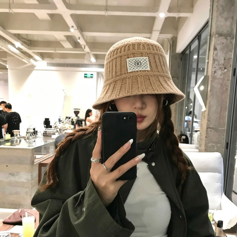 CHA 26ss New Fashion Women Knit Bucket Hat ZJN1326091528