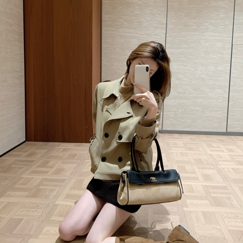 New Arrival Stylish Women’s BBR Short Trench Coat CQQ1326091703