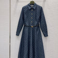New Stylish Women's GG Denim Dress CQQ1326091706
