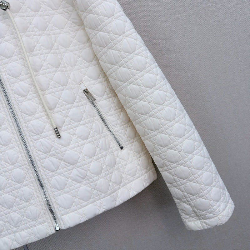 New Stylish Women's DIO Hooded Quilted Short Jacket CQQ1326091707