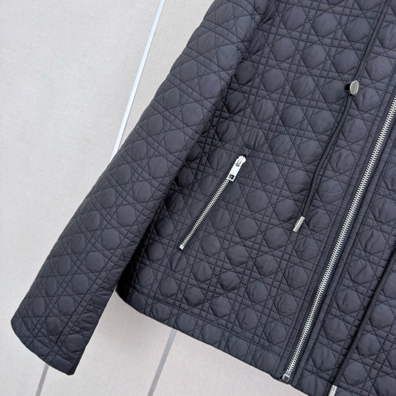New Stylish Women's DIO Hooded Quilted Short Jacket CQQ1326091707