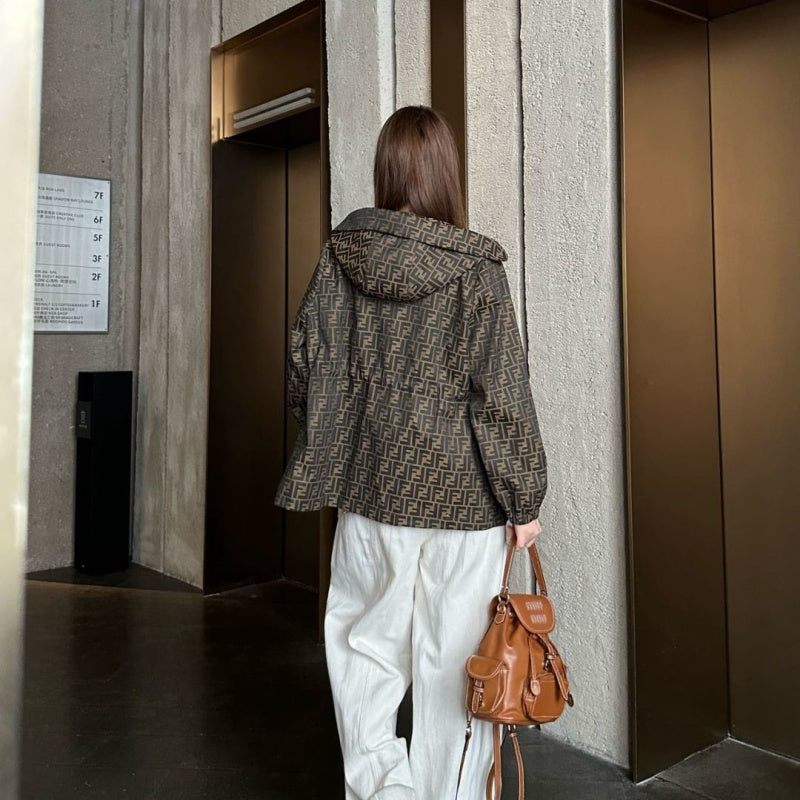 New Stylish Women's FF Drawstring Jacket CQQ1326091708