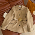 New Stylish Women's DIO Waist-tie Short Trench Coat CQQ1326091709